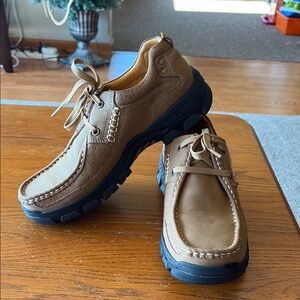 Men's Tan Leather Casual Shoes